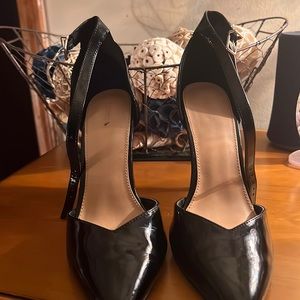 Express Black Pointed Toe Heels